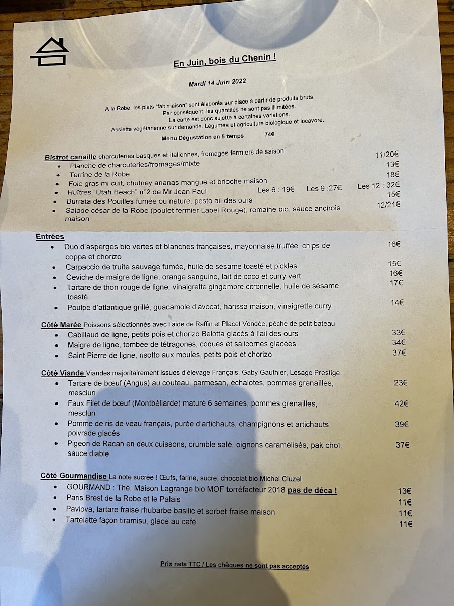 Menu La Robe Et Le Palais-1