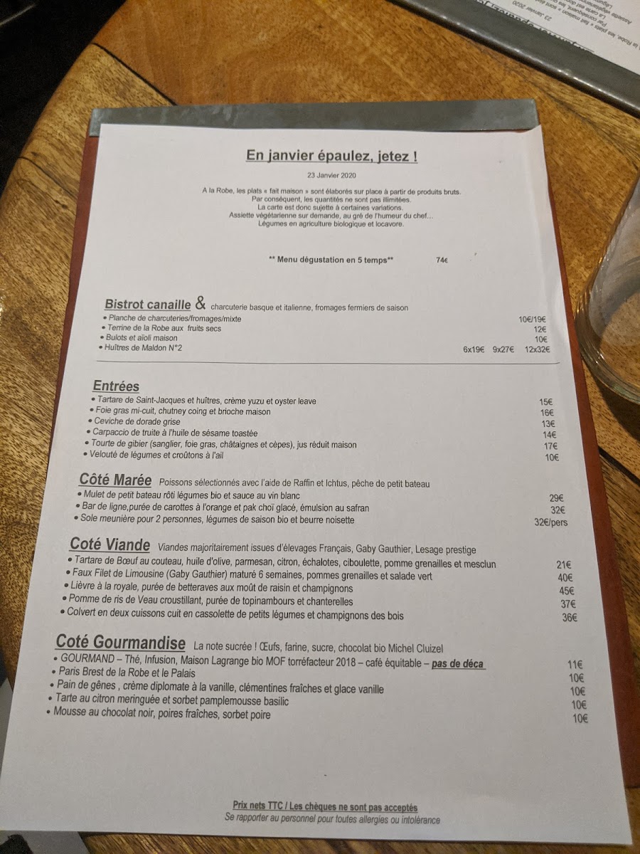 Menu La Robe Et Le Palais-10