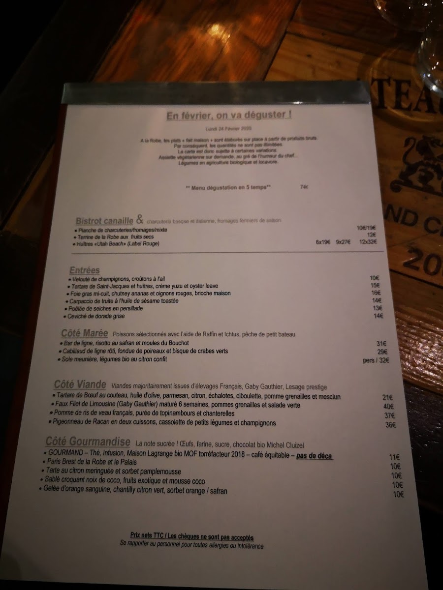 Menu La Robe Et Le Palais-8